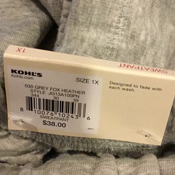 SO high rise lounge life oversized boyfriend jogger sweats gray fox heat… - Picture 9 of 16